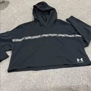 Under Armour Black Hoodie Pullover with Logo